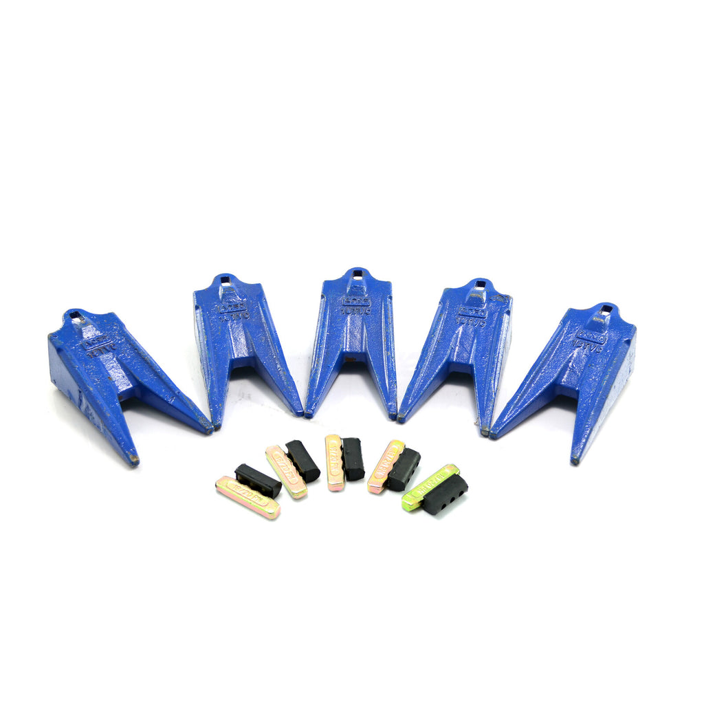 18TVC Tiger Teeth + P/L (Pack of 5), Bucket Tooth, Excavator, Skid Steer, Bobcat