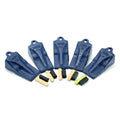 18TL Teeth + Pins/Locks (Pack of 5), Bucket Tooth, Excavator, Skid Steer, Bobcat