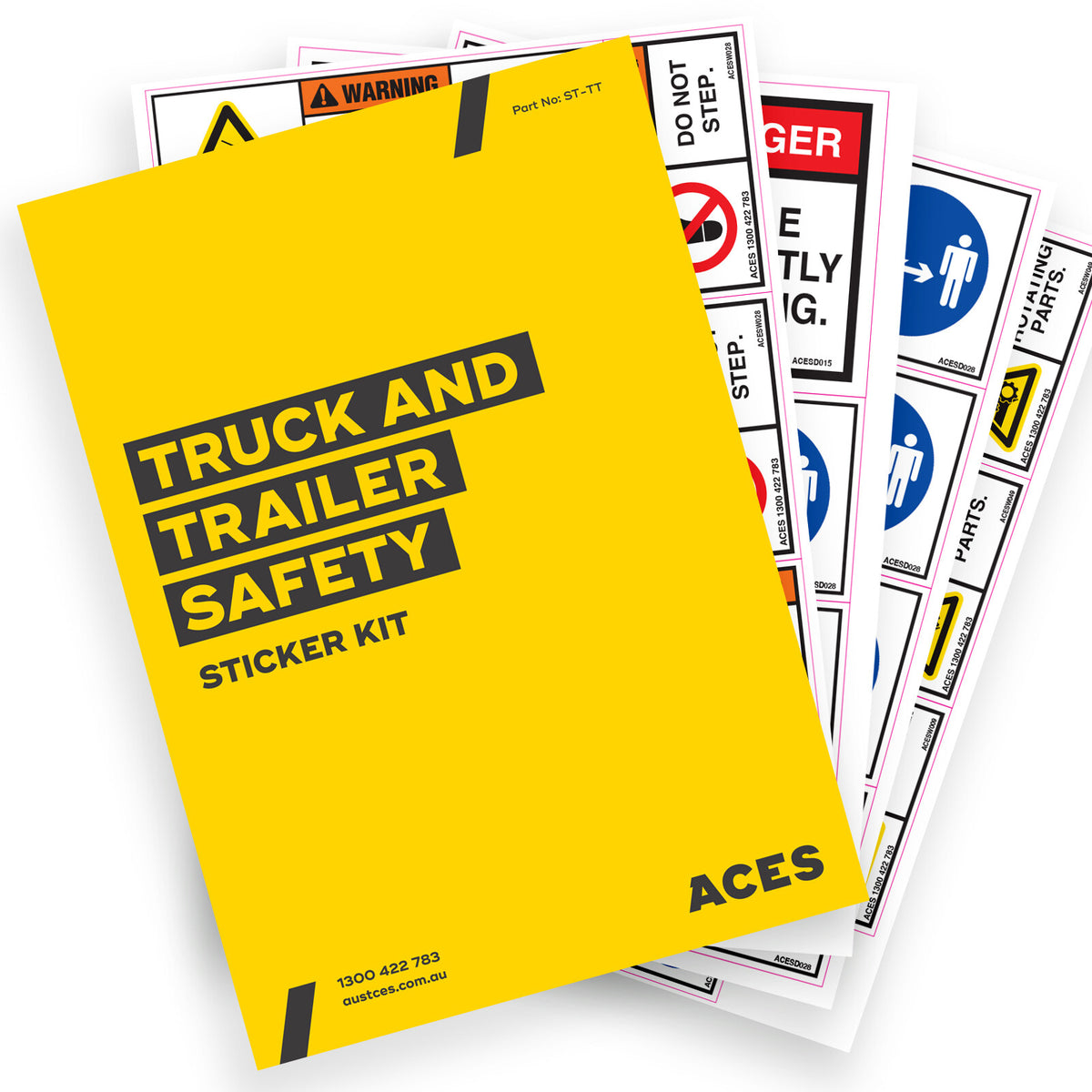 Truck and Trailer Safety Sticker Kit for Risk Assessment