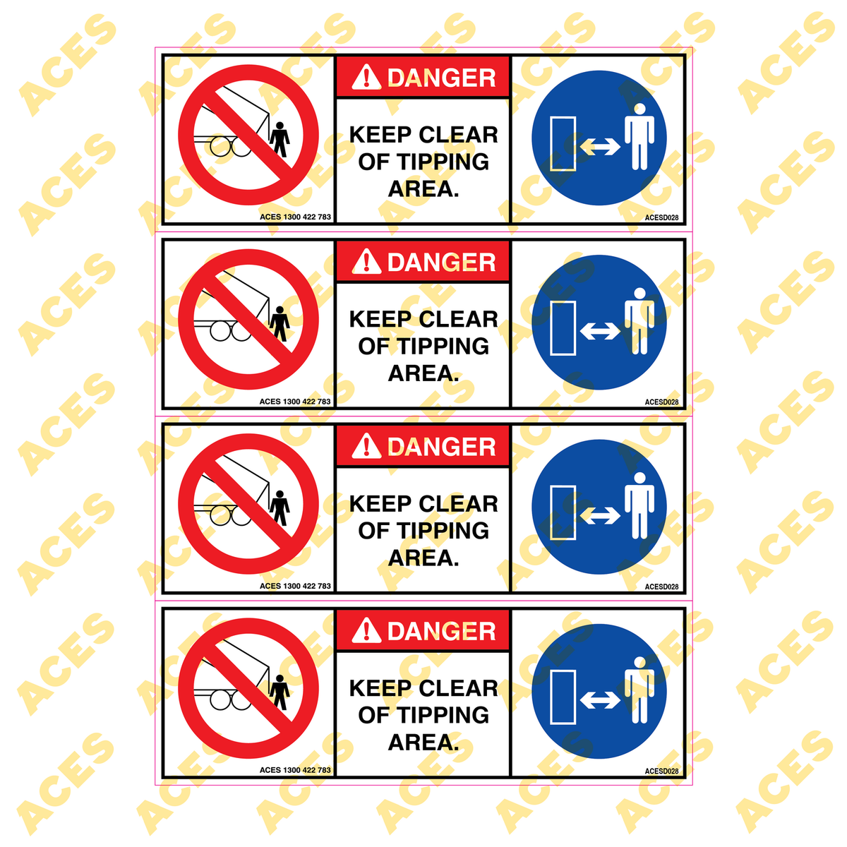 Truck and Trailer Safety Sticker Kit for Risk Assessment
