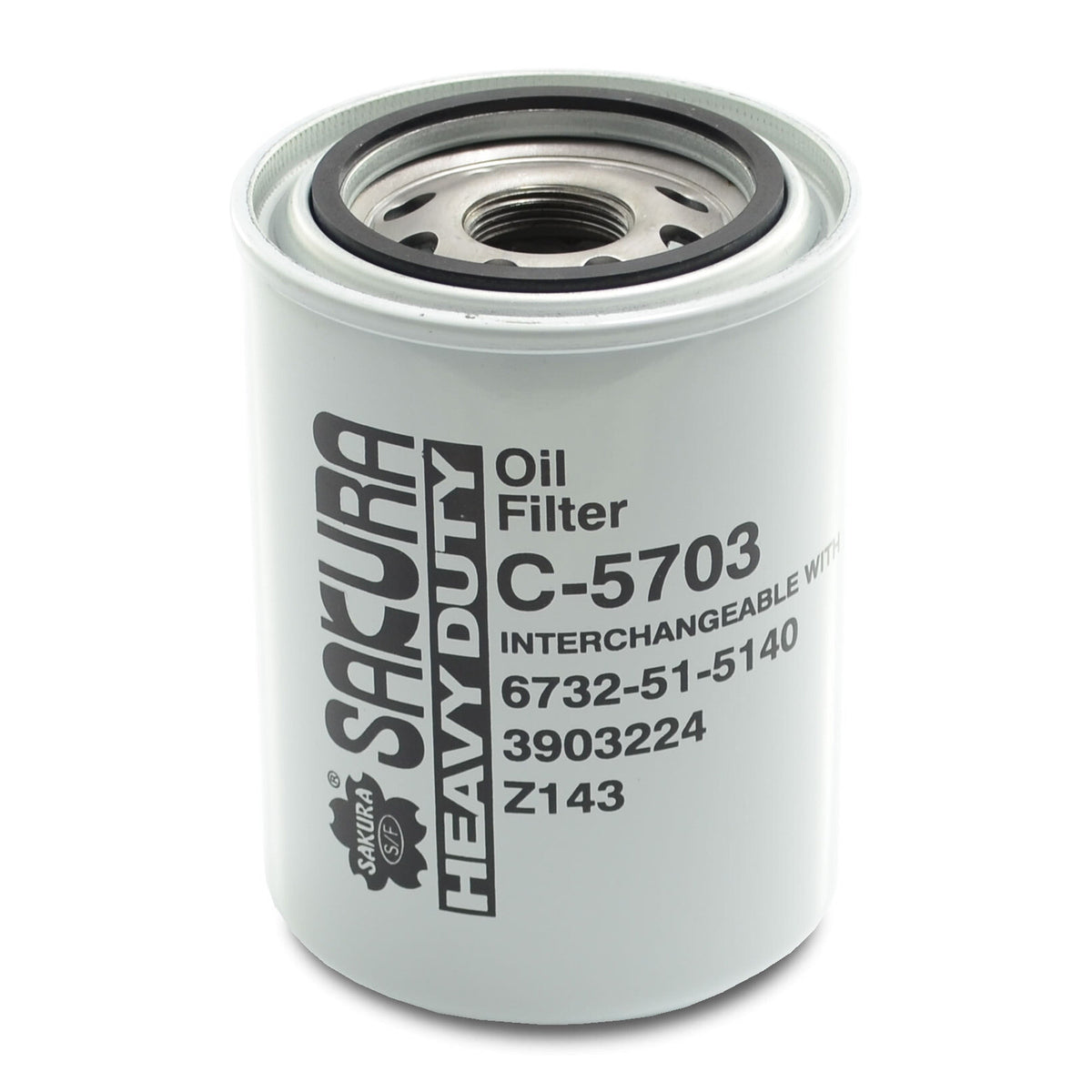 C-5703 Oil Filter, Sakura, Excavator, Skid Steer, Bobcat, Compactor, Heavy Duty