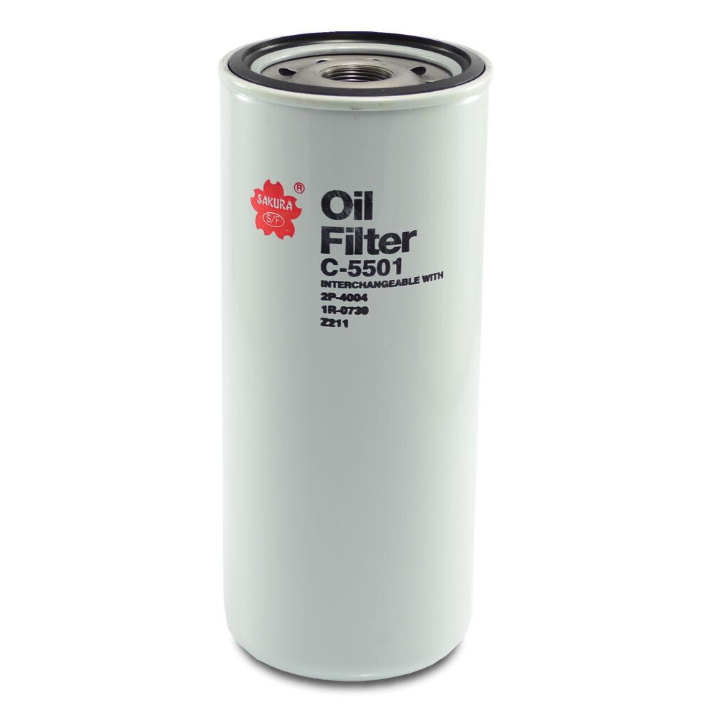 C-5501 Oil Filter, Sakura, Excavator, Skid Steer, Bobcat, Compactor, Heavy Duty