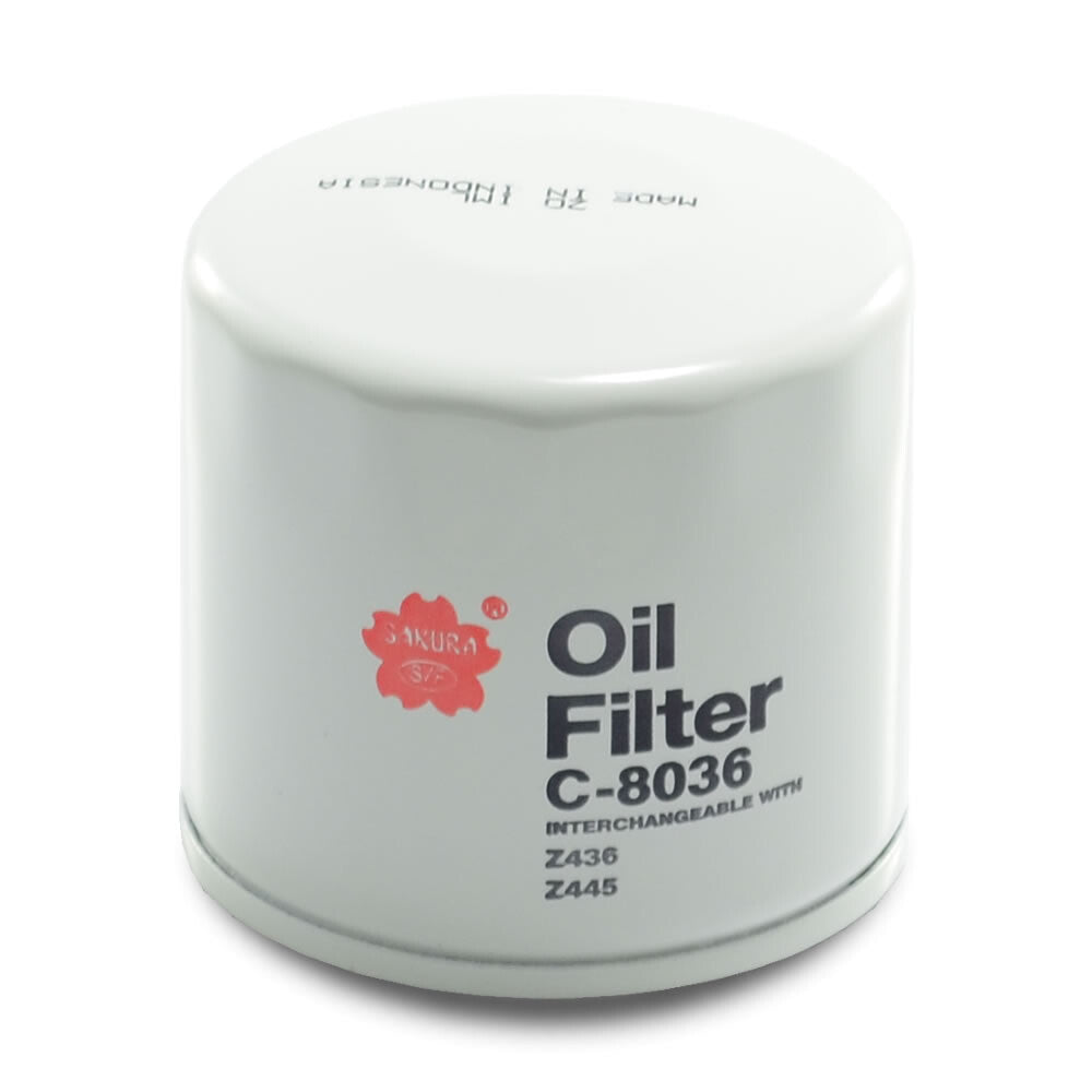 C-8036 Oil Filter, Sakura, Excavator, Skid Steer, Bobcat, Compactor, Heavy Duty