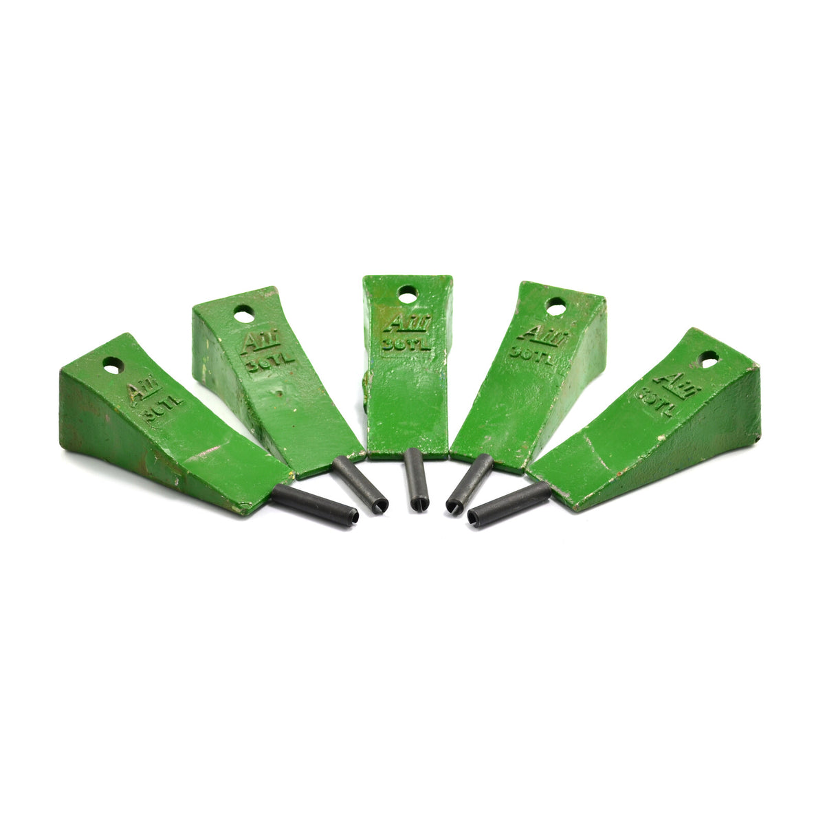 36TL Blade Teeth + Pins (Pack of 5), Bucket Tooth, Excavator, Skid Steer, Bobcat